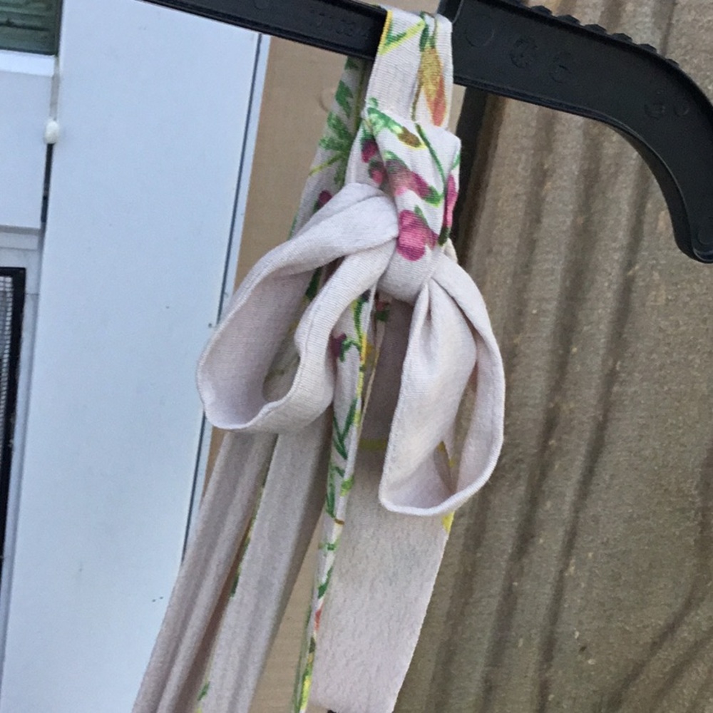 A Loves A Prairie Tan Multiple Color Floral Ruffle Maxi Sleeveless Dress - Picture 13 of 14